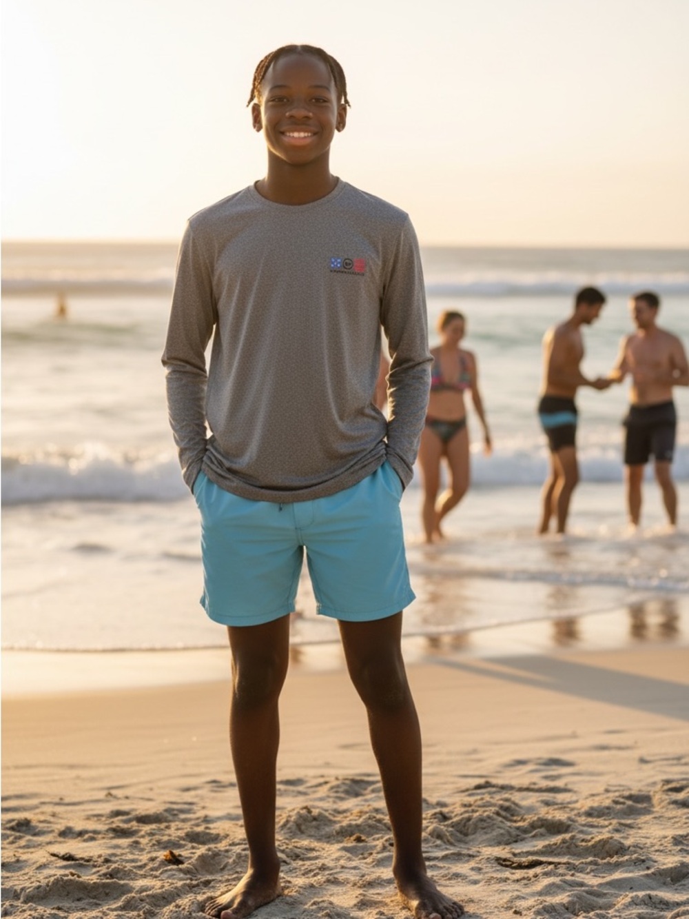Vineyard Vines Heather Gray Performance Tee